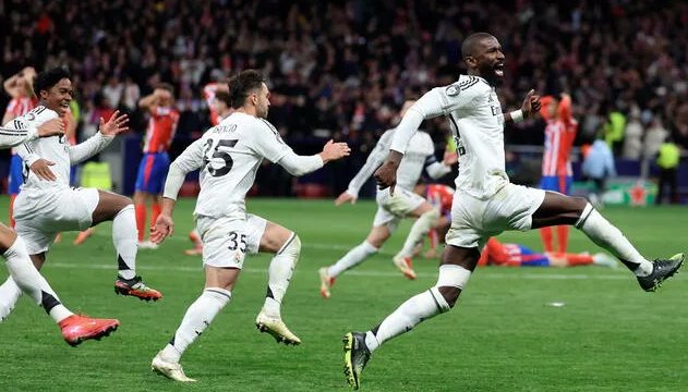 Real Madrid vence al Atlético de Madrid en la eliminatoria de los octavos de final de la UEFA Champions League