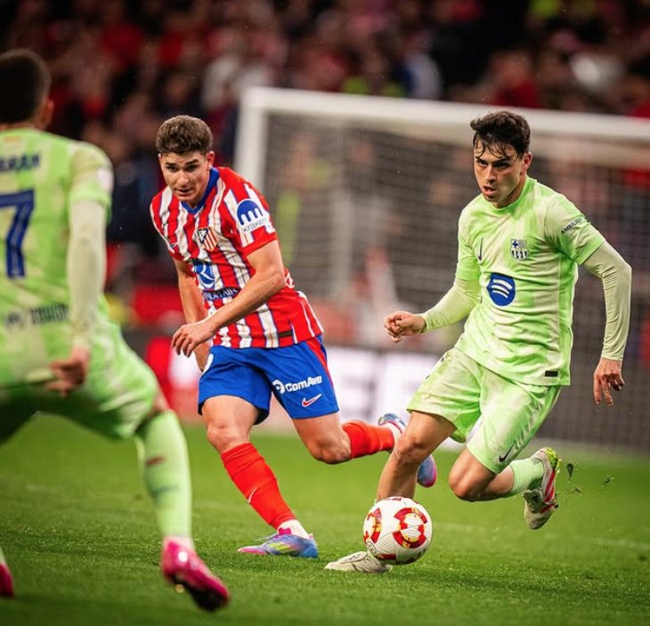 El Atlético de Madrid pierden ante el Barcelona en el Metropolitano