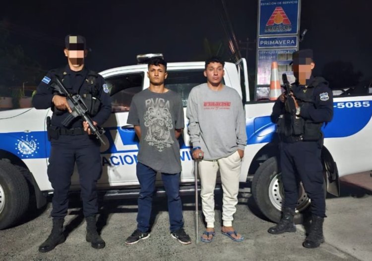Jóvenes son capturados por delito de homicidio