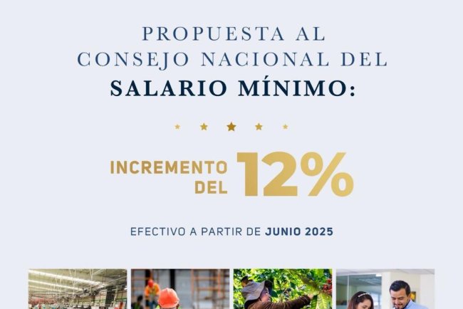 Salario Mínimo entra en vigencia el 1 de junio.