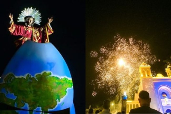 El patrono de San Salvador es exhibido en la Catedral Metropolitana