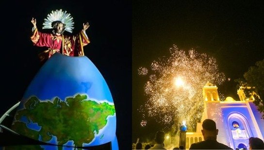 El patrono de San Salvador es exhibido en la Catedral Metropolitana
