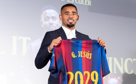 Gabriel Jesus ya puede debutar con el Barcelona tras ser inscrito en LaLiga