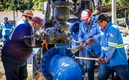ANDA anuncia suspensión de agua potable por trabajos en el Sistema Zona Norte