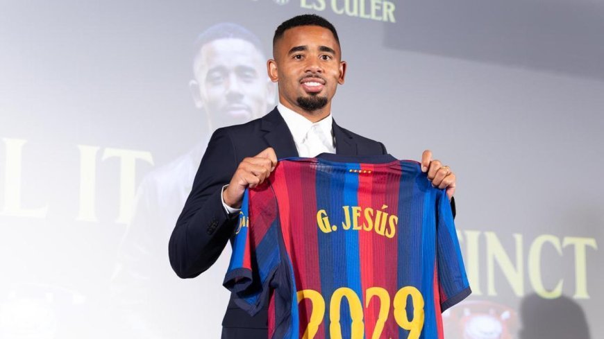 Gabriel Jesus ya puede debutar con el Barcelona tras ser inscrito en LaLiga