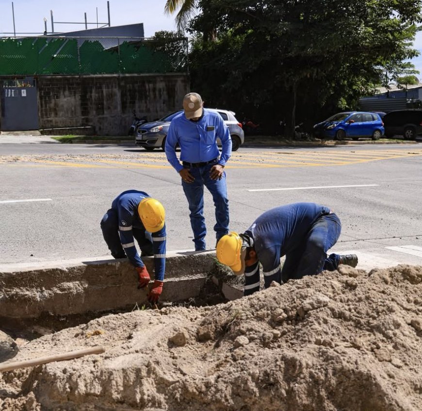 ANDA reporta 58 % de avance en renovación de red de agua potable en las colonias Milagro-Mireya
