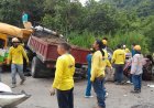 Camión con presunta falla en los frenos provoca accidente múltiple en Los Chorros